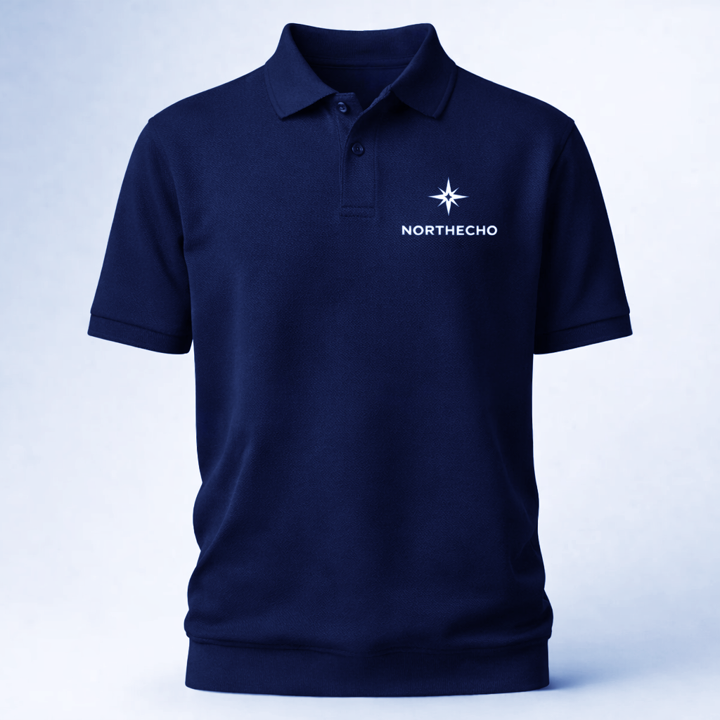 NorthEcho Premium Polo — Black Minimal Star Edition | Nordic Streetwear — 4