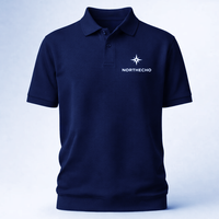NorthEcho Premium Polo — Black Minimal Star Edition | Nordic Streetwear 4