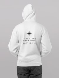 NorthEcho Echo Wave Hoodie — Premium Black Pullover 2